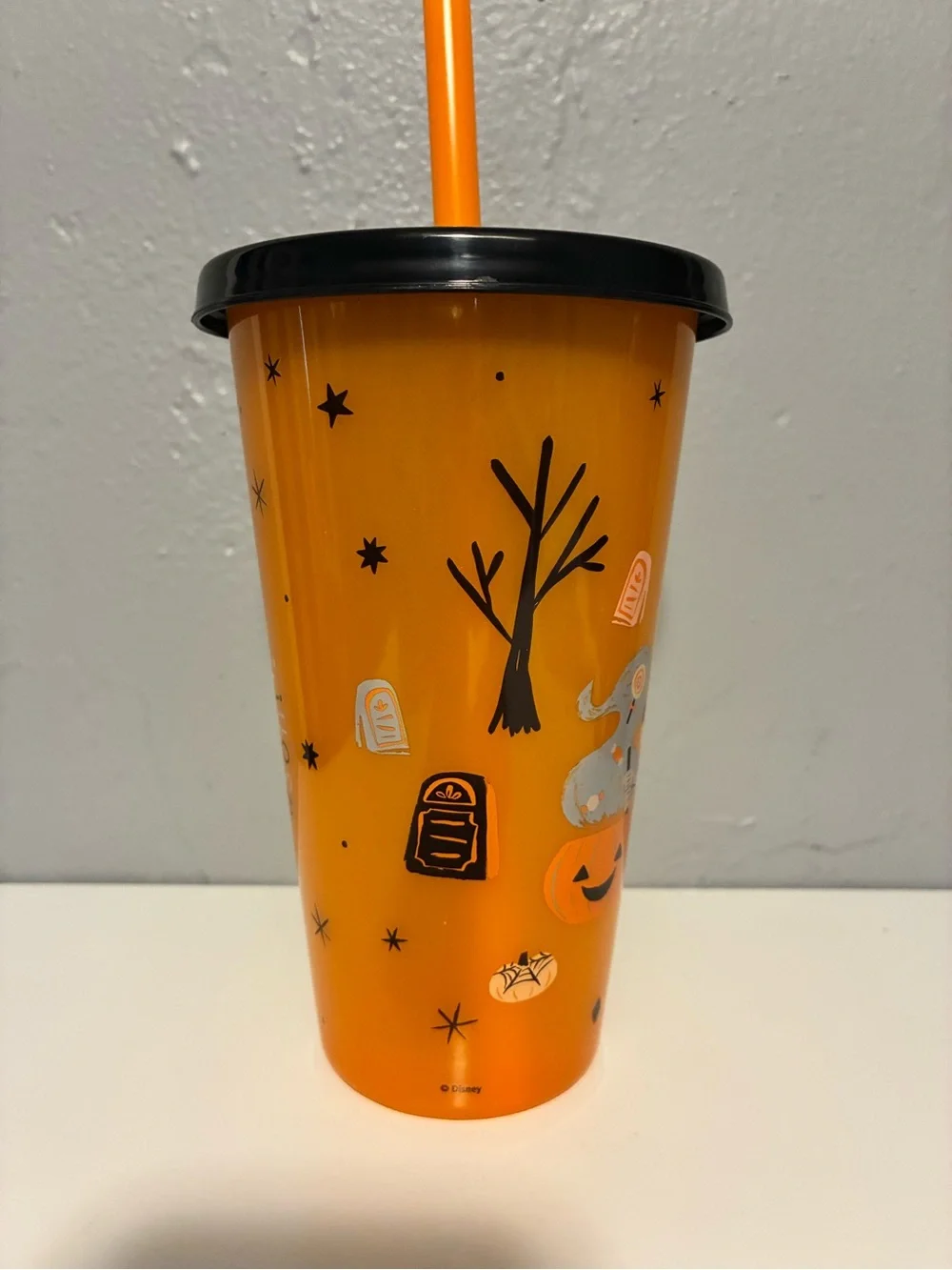 Disneys Halloween Mickey Mouse Plastic Tumbler Cup